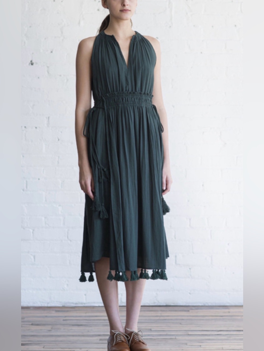 APIECE APART LIPPARD SLEEVELESS DRESS
